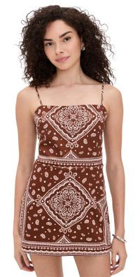 Amanda Uprichard Avani Skort Romper Montana Print XS