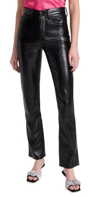 Good American Leather Good Icon Jeans Black001 24