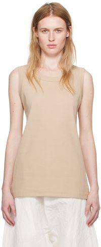 Sofie D'Hoore Beige Ribbed Tank Top