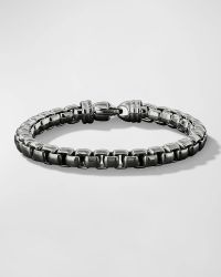 Men's Box Chain Bracelet in Silver, 5mm