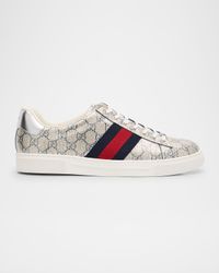 Men's Shiny GG Supreme Ace Sneakers