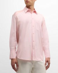 Men's Sport Shirt with Satin Inserts
