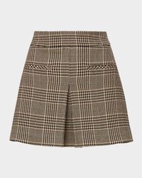 Pavaline Houndstooth Mini Skirt