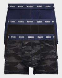 Men's Damien Logo Waistband 3-Pack Boxer Briefs