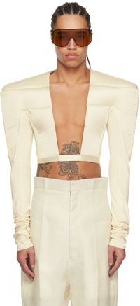 Rick Owens Off-White Hollywood Tight Top Jacket