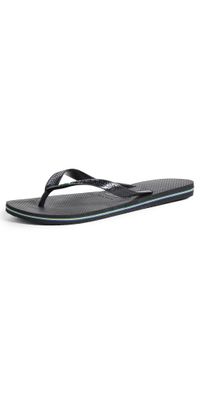 Havaianas Brazil Flip Flops Black 8