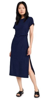 Tanya Taylor Short Sleeve Aurora Dress Maritime Blue L