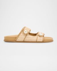 Fayence Raffia Sandals