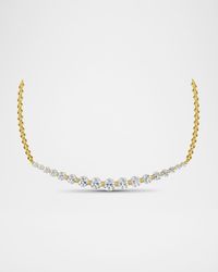 Lab Grown Diamond 18K Yellow Gold Graduated Necklace, 2.0tcw