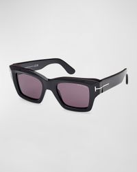 Men's Ilias Acetate Square Sunglasses