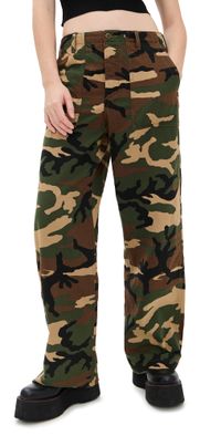 R13 Wide Leg Utility Pants Camo 28