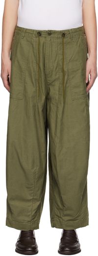 NEEDLES Khaki H.D. Fatigue Trousers