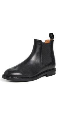 Polo Ralph Lauren Asher Leather Chelsea Boots Black 9.5