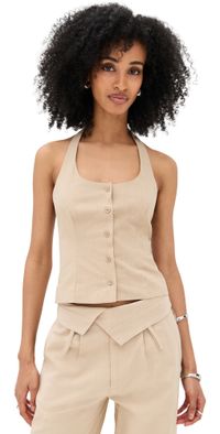 Lioness Daydream Halter Top Deep Wheat XXL