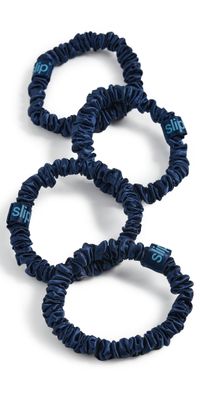 Slip Skinny Scrunchies Navy One Size