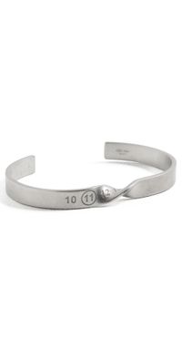 Maison Margiela Number Twist Family Bracelet Palladio Semi Polished Plating M