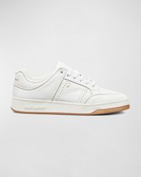 Men's SL61 Perforated Leather Low-Top Sneakers