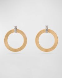 Masai 18k Gold Circular Diamond-Post Earrings