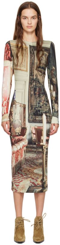 Vivienne Westwood Multicolor Boulle Midi Dress