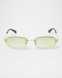 Miami Metal Oval Sunglasses