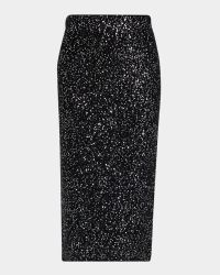 Sequined Knit Pencil Skirt