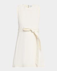 Claudia Belted Denim Mini Dress