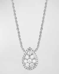 Serpent Boheme 18K White Gold Diamond Small Pendant Necklace