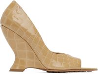 Bottega Veneta Beige Punta Heeled Sandals