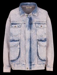 Cotelac - Veste en jean oversize en coton - Taille 4 - Bleu