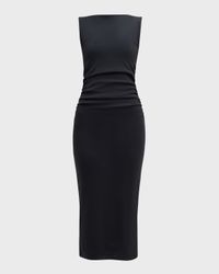 Charissa High-Neck Midi Dress