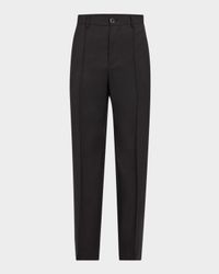 Men's Relaxed-Fit Pleated Suit Trousers