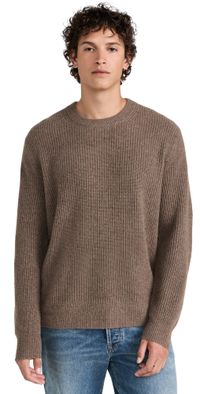 Alex Mill Jordan Sweater In Marled Cashmere Heather Walnut XXL