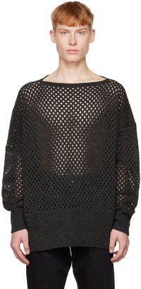 Sulvam Gray Crewneck Sweater