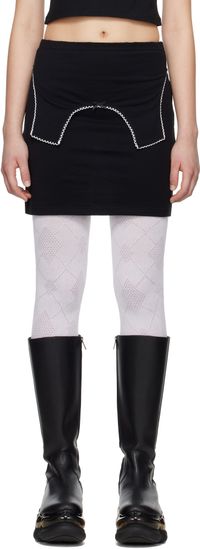 I'm Sorry by Petra Collins SSENSE Exclusive Black JennyFax Edition Sister Miniskirt