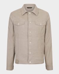 Men's Button-Front Trucker Jacket