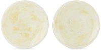 Stories of Italy White & Yellow Nougat Dessert Plate Set