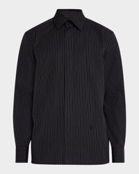 Men's Striped Poplin Dress Shirt