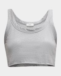 Halsey Cropped Scoop-Neck Tank Top