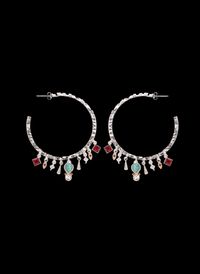 Hipanema - Boucles d'oreilles pendantes pour oreilles percées avec perles - Taille Unique - Argent