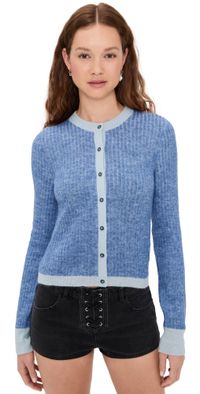 RE/DONE The Emmylou Cardi Kings Blue L