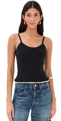 LE BOP Ribbed Tank Heather Gray XS