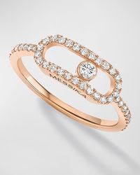MOVE UNO 18K ROSE GOLD DIAMOND RING