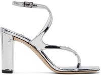 Jimmy Choo Silver Azie 85 Heeled Sandals