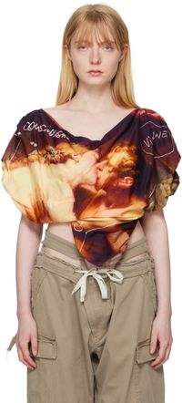 Vivienne Westwood Brown Kiss Heart T-Shirt
