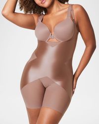 Open-Bust X Mid-Thigh Bodysuit