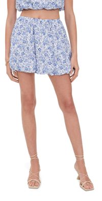 MINKPINK Evelyn Bubble Skirt Blue Floral XXL