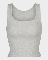 Cotton Rib Cropped Tank
