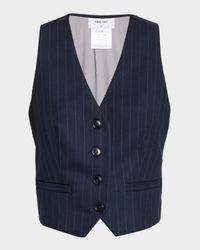Atlas Pinstripe Twill Vest