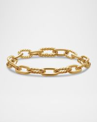 Madison Bracelet with Toggle in 18K Gold, 8.5mm
