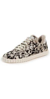 Voile Blanche Ines Faux Fur Sneakers Black White 36